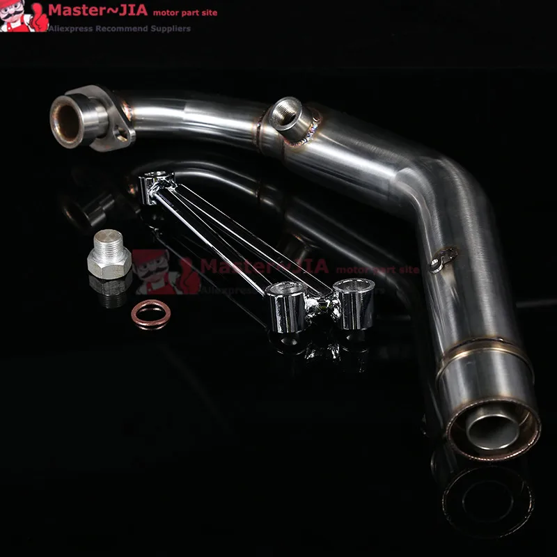 YW125 ZUMA125 BWS150 BWS125 средняя выхлопная труба мотоцикла+ глушитель выхлопных газов для Yamaha BWS 125 150 ZUMA125 YW125