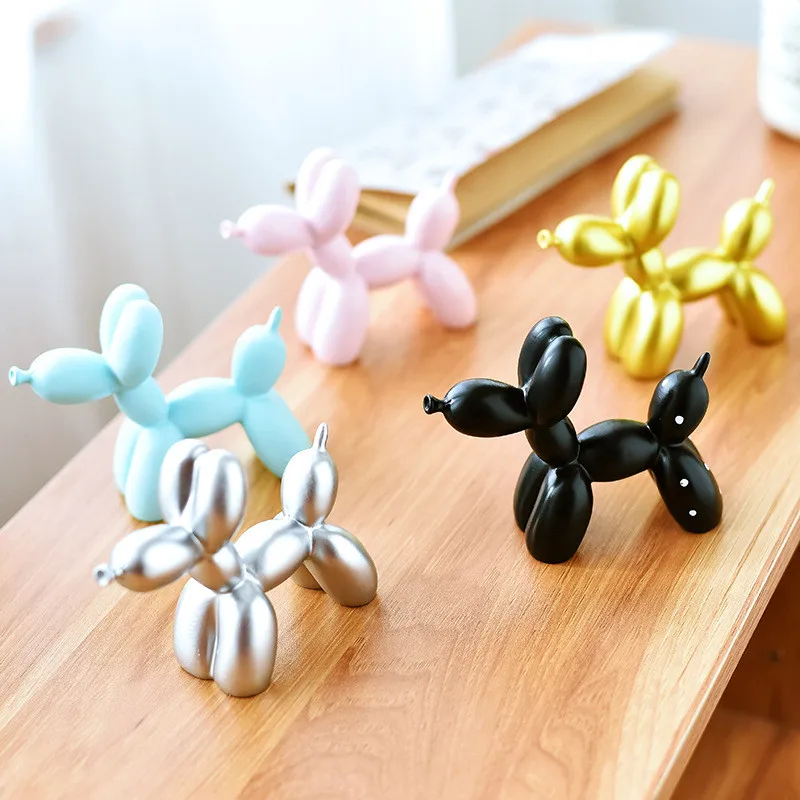 

Modern Abstract Cute Small Balloon dog Resin Crafts Sculpture Gifts Fashion Cake baking Home Decorations Party Dessert Ornaments