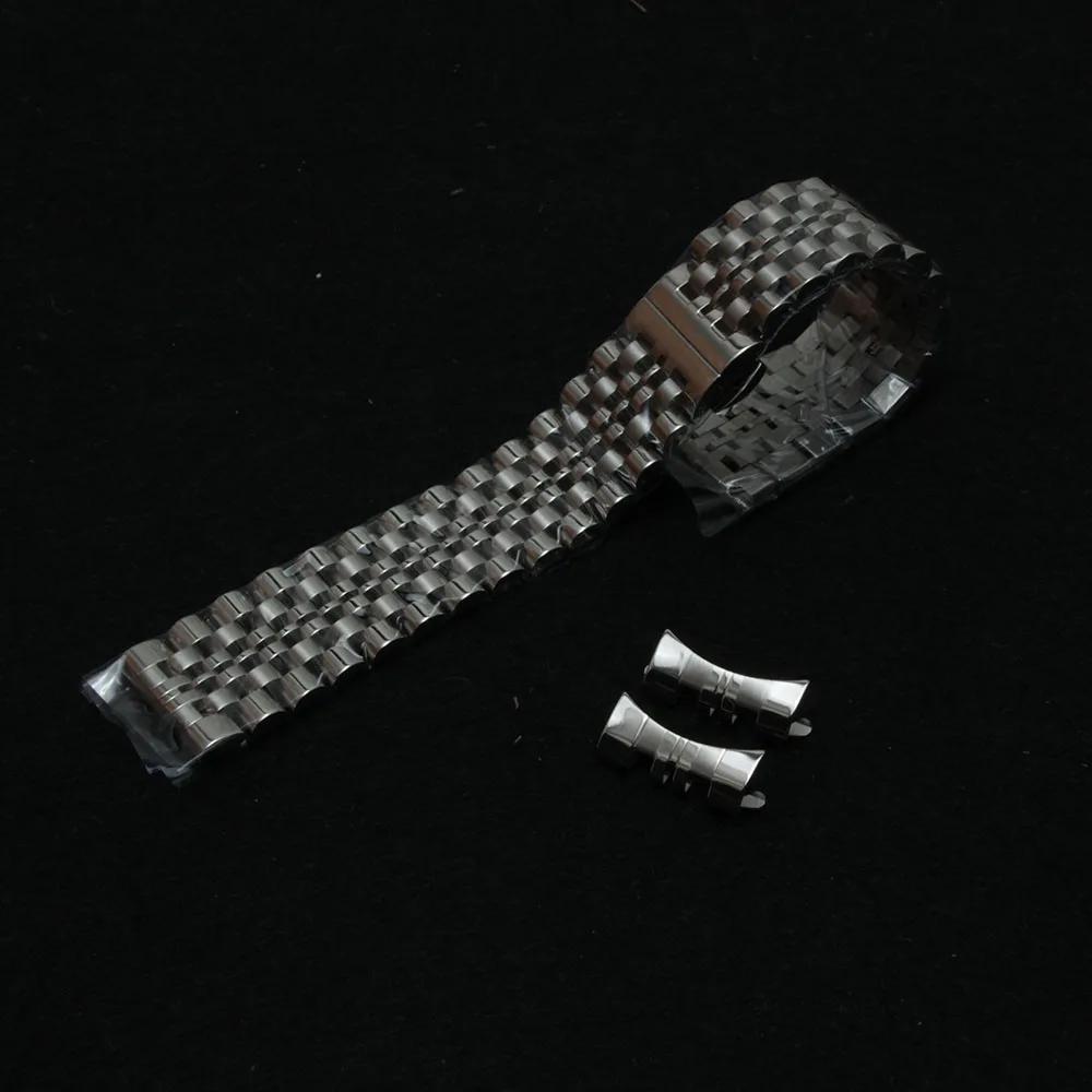 Ремешок для часов из нержавеющей стали 17 18 19 20 21 22 мм|curved end|steel watchbandstainless steel watchband |