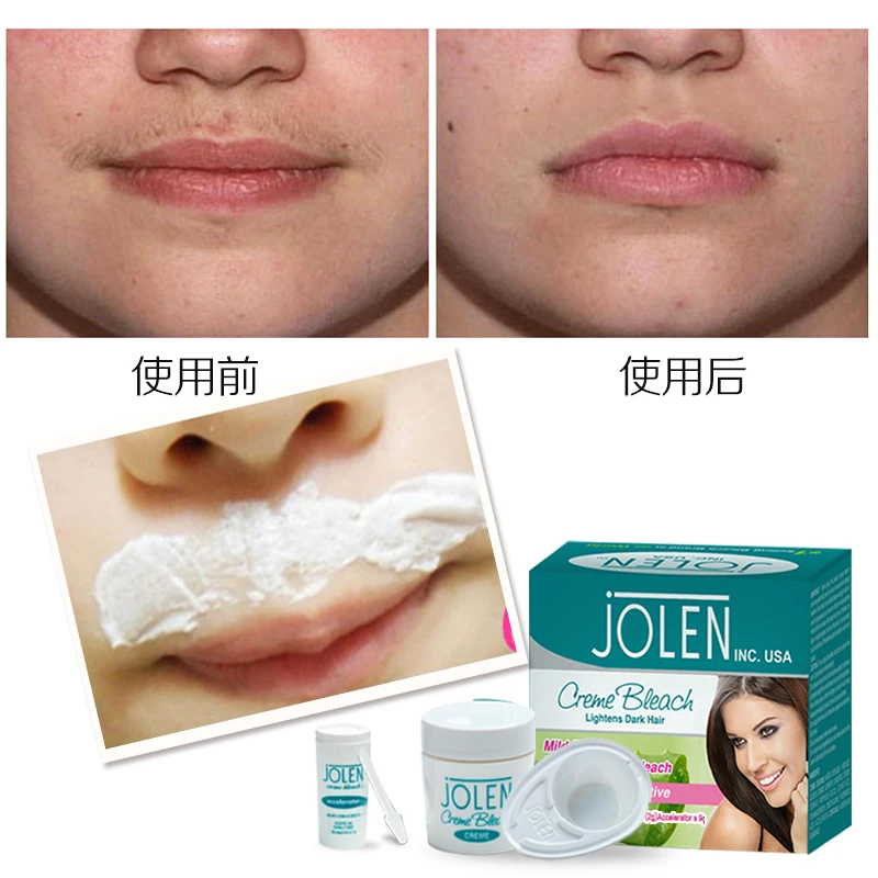 Jolen Creme Bleach Fast Permanent Facial Hair Bleaching Cream