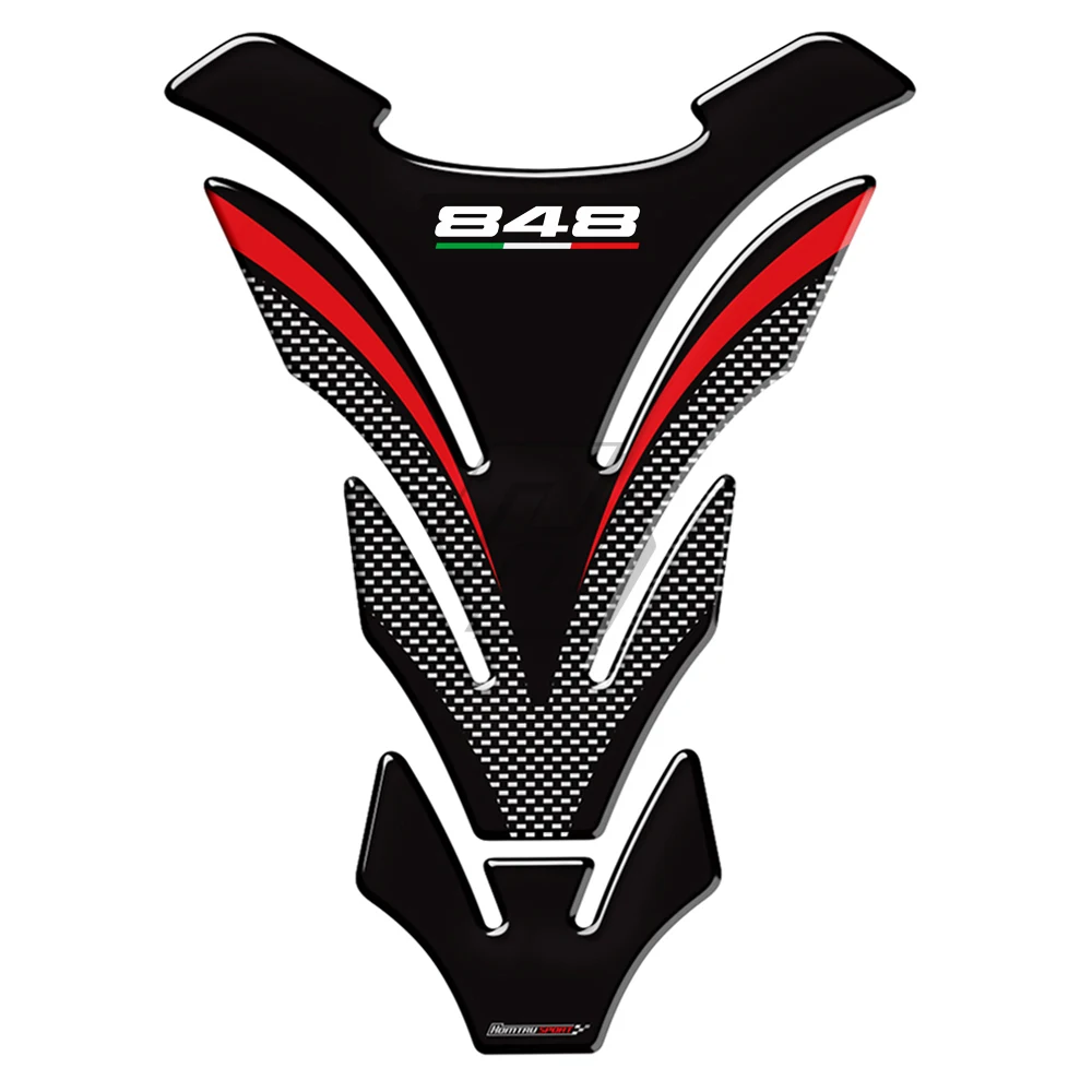3D Смола Мотоцикл Танк Pad Защитная Наклейка Наклейки чехол для Ducati 848 EVO Tankpad