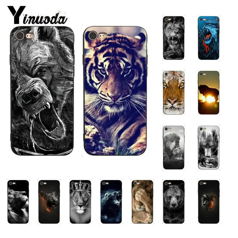 Yinuoda the Russian bear tiger lion mobile TPU Soft Black Phone Case for iPhone 8 7 6 6S 6Plus 5 5S SE XR X XS MAX Coque Shell Yinuoda the Russian bear tiger lion mobile TPU Soft Black Phone Case for iPhone 8 7 6 6S 6Plus 5 5S SE XR X XS MAX Coque Shell