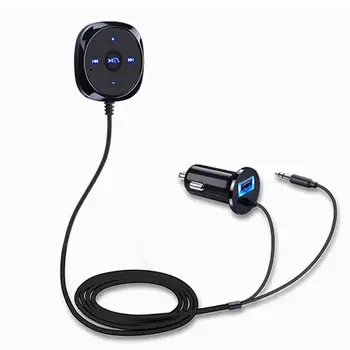 

Handsfree Bluetooth Car Kit MP3 Player Auto Audio Music Receiver Adapter Wireless FM Transmitter with Magnetic Base