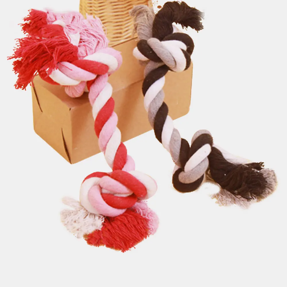 

Hipidog Dog Cat Chew Toy Braided Ball Durable Cotton Biting Rope Knot for Small Large Dog Teeth Chewy Training Tool Pet Toy