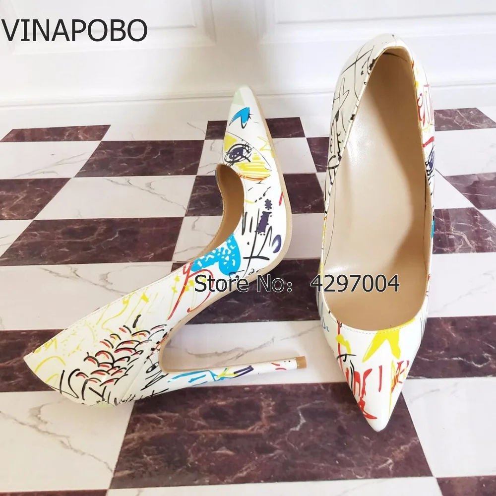 1Brand-Shoes-Women-High-Heels-12-CM-Women-High-Heels-Gift-Shoes-High-Heels-White-Printed (5)-005