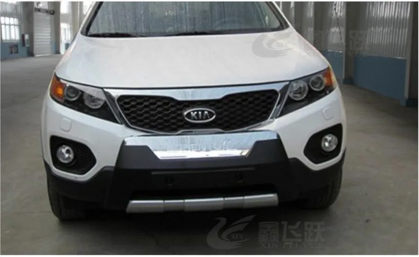 JIOYNG подходит для Kia Sorento 2009-2012 передний+ задний бампер диффузор бамперы для губ защитная накладка ABS хромированная отделка