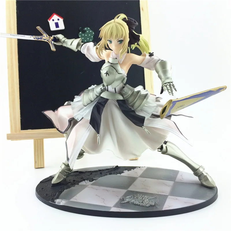 Fate Stay Night неограниченное коды Saber Lily 1/7 весы 22 см ПВХ фигурка Фигурки Коллекционная