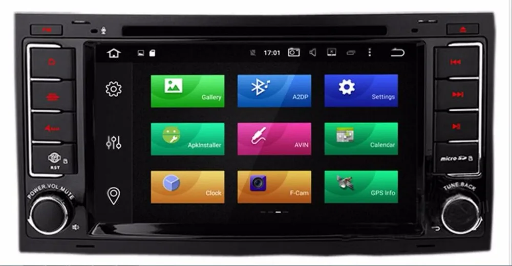 Cheap 4G LTE Car Multimedia player GPS Android 8.0 2 Din For VW/Volkswagen/Touareg/Transporter T5/Multivan Microphone Wifi Radio DSP 3