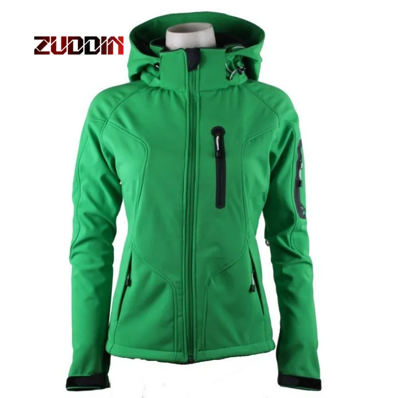 Dropshipping Soft shell women's clothing windproof waterproof jacket
