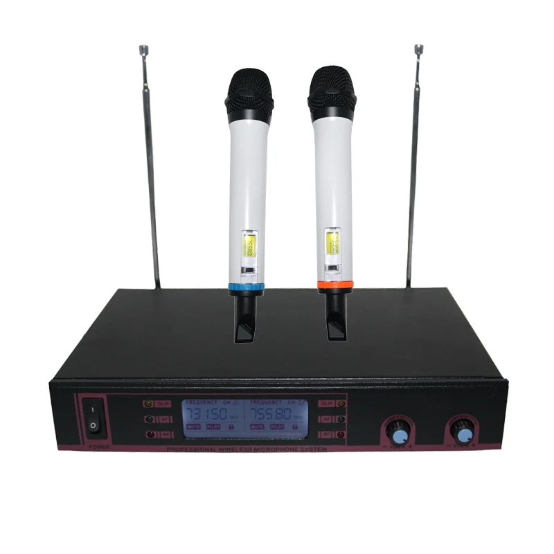 Professional Handheld Dynamic Karaoke Mic VHF Wireless Microphone