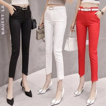 

Women's Casual Ol Office Pencil Trousers Girls's Cute 3 Colour Slim Stretch Pants Fashion Candy Jeans Pencil Trousers Skinny
