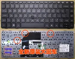 Клавиатура UI для hp EliteBook 8460 8460 p ProBook 6460 6460b 6465b Английский ноутбук клавиатура с каркасом для ноутбука черный с мышь
