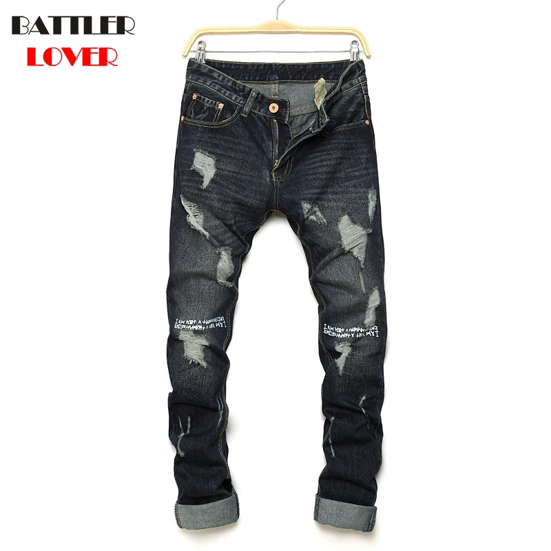 Luxury Brand Jeans Men Pants Fear of God Trousers Denim Male Motorcycle Pant Boost Biker Man Masculina Ripped Jogger Top Quality