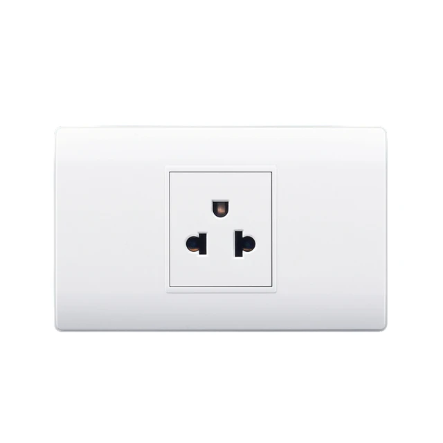 127V 250V Thailand Standard Plug Simple Style Wall Electrical Socket