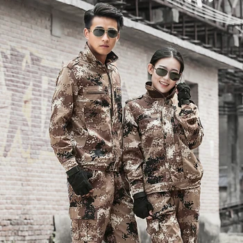 

Military Uniform Desert Camouflage Army Suit Uniforme Militar Tactical Jacket Cargo Pant Combat CS Working Hunter Clothing Men