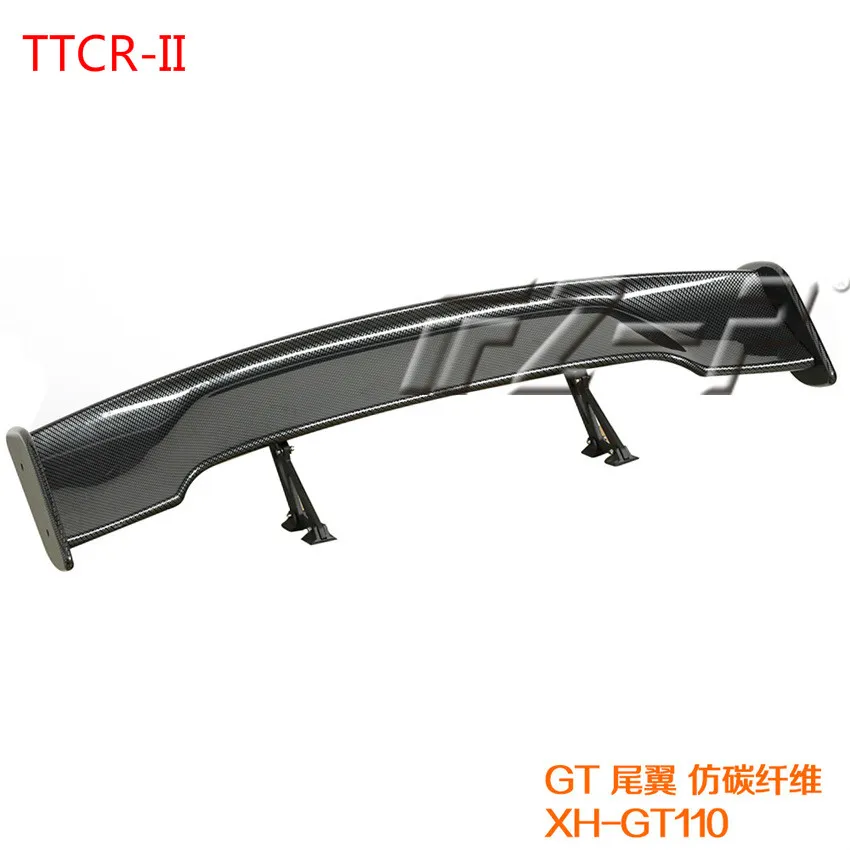 Car Tail Exterior Trim 145CM ABS Spoilers GT Carbon Fiber Tail Wing Wing Racing Sedan Wings Car styling