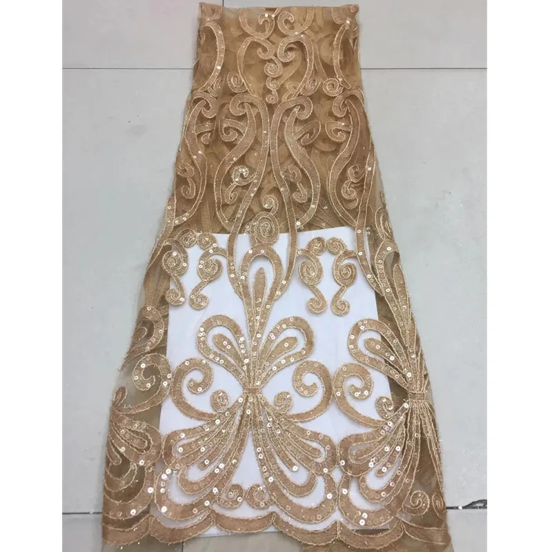 

2018Amazing sequins lace fabric Nigerian purple fabric high quality african tulle lace Sequins fabric for Wedding Dresses GZ678