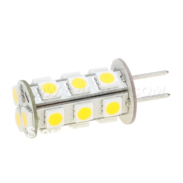 GY6.35 диммируемая G6.35 Светодиодная лампа 12VAC/12VDC/24VDC 18led 5050SMD 3 Вт 360 396LM Белая теплая