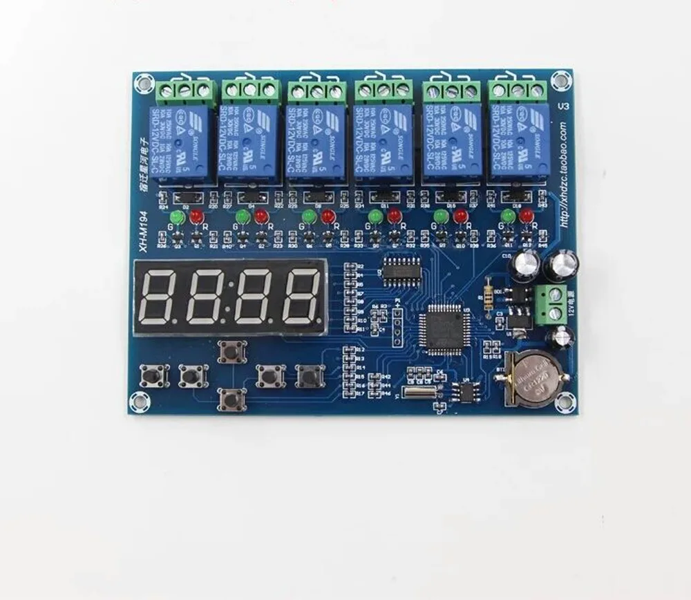 

XH-M194 Multiple Timing ,5 Channels Time Relay Control Module /Panel