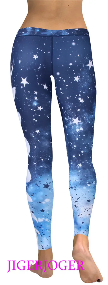 High Waist Dark Blue Full moon legging (3)