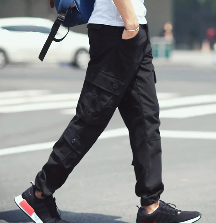 Новые качественные весенне-осенние хлопковые брюки карго с несколькими карманами мужские комбинезоны повседневные длинные брюки мужские брюки размера плюс 28-42