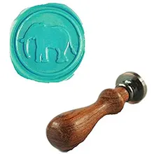 Винтажный Большой Слон изображение на заказ логотип Свадебное приглашение искусство воск печать штамп палисандр ручка набор