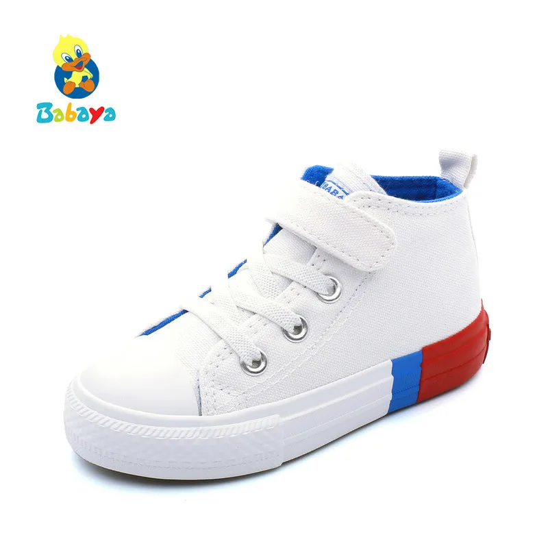 

Children High Canvas Shoes Girls Boys Sneakers Joker Student Leisure Casual Shoes 2018 Autumn New Fashion Kids Shoes For Girl