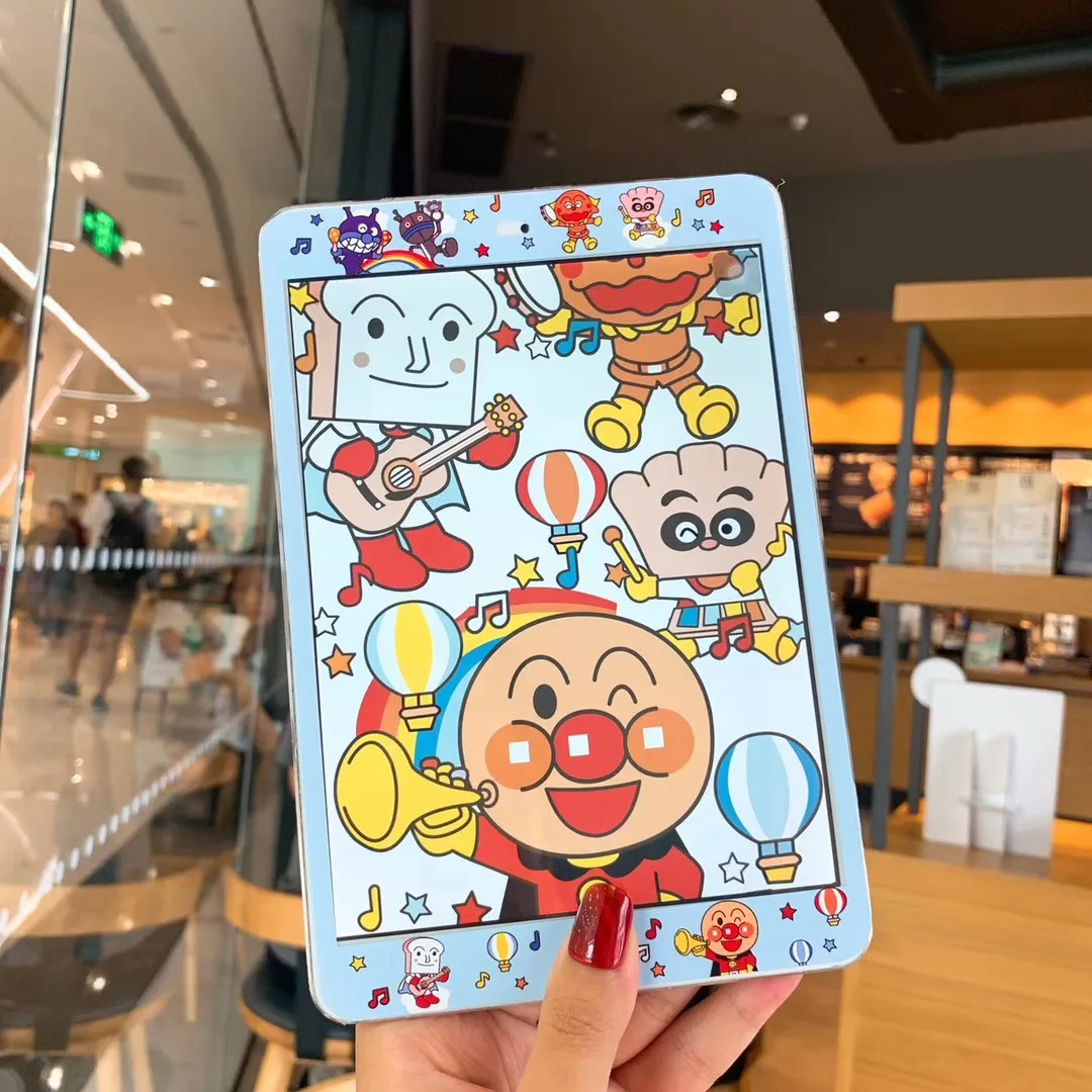 

3D Full Cover Front Tempered Glass For iPad Mini4/Mini5 7.9 inch Screen Protector Cartoon Animals Unicorn Anpanman