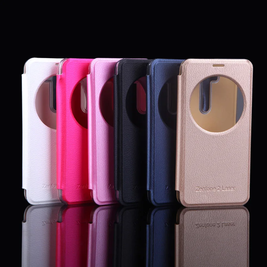 Кожаный чехол для телефона Asus Zenfone 2 3 Laser Zenfone2 Zenfone3 ZE500KL ZE550KL ZC551KL ZE500 ZE550 KL Smart View|leather