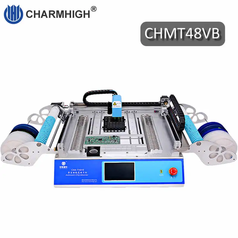 

Hottest! 58pcs Feeders 2 Vision Camera CHM-T48VB Charmhigh SMT Pick and Place Machine chmt48vb, Industry Embedded Linux System