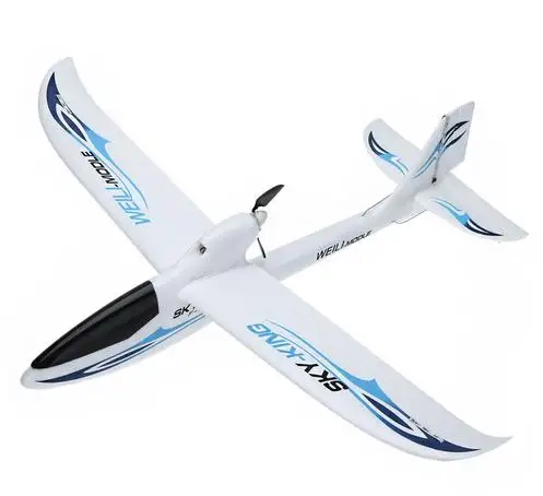 F959 Sky King 3CH RC самолет толкатель-скоростной планер фиксированное крыло самолет RTF хорошо такой же, как F949 фиксированный самолет - Цвет: Синий