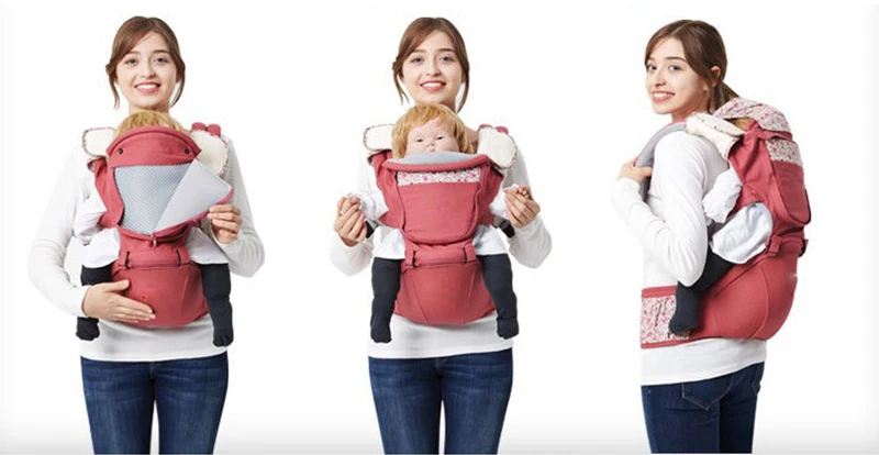 Baby Carrier Newborn Cradle Kids Sling Wrap Pouch Infant Hipseat Adjustable Comfortable Carriers Convenient For Household BB3022 (21)