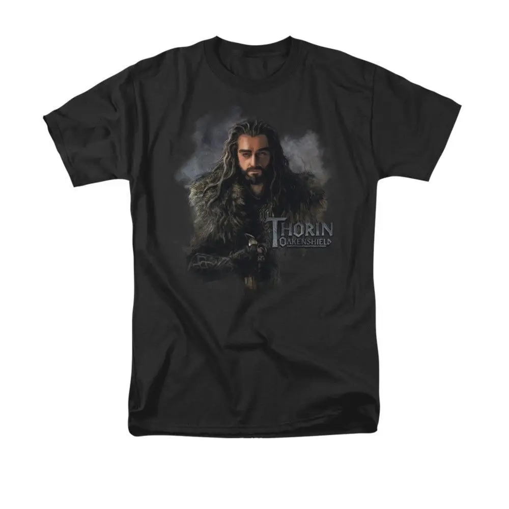 Взрослая футболка Hobbit-Thorin okenshield Мужская 2018 Модная брендовая футболка с круглым вырезом 100% хлопковая футболка Топы футболки на заказ