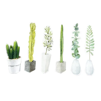 

30pcs/lot Grass Leaf Secret Botanical Garden Paper Bookmarks/Cactus Plants Book Page Marker Scrapbook Office School supplies