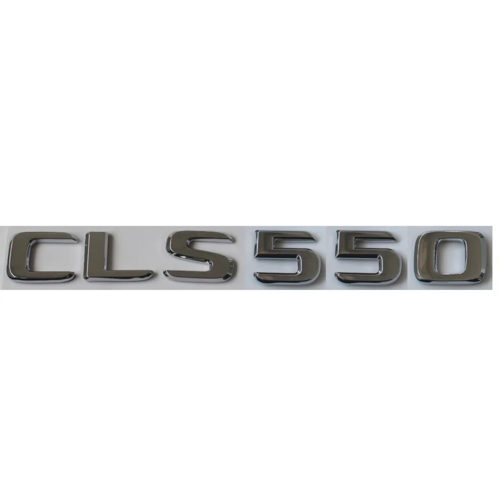 

Newest Chrome ABS Rear Trunk Letters Badge Badges Emblem Emblems Sticker for Mercedes Benz CLS Class CLS550 2017