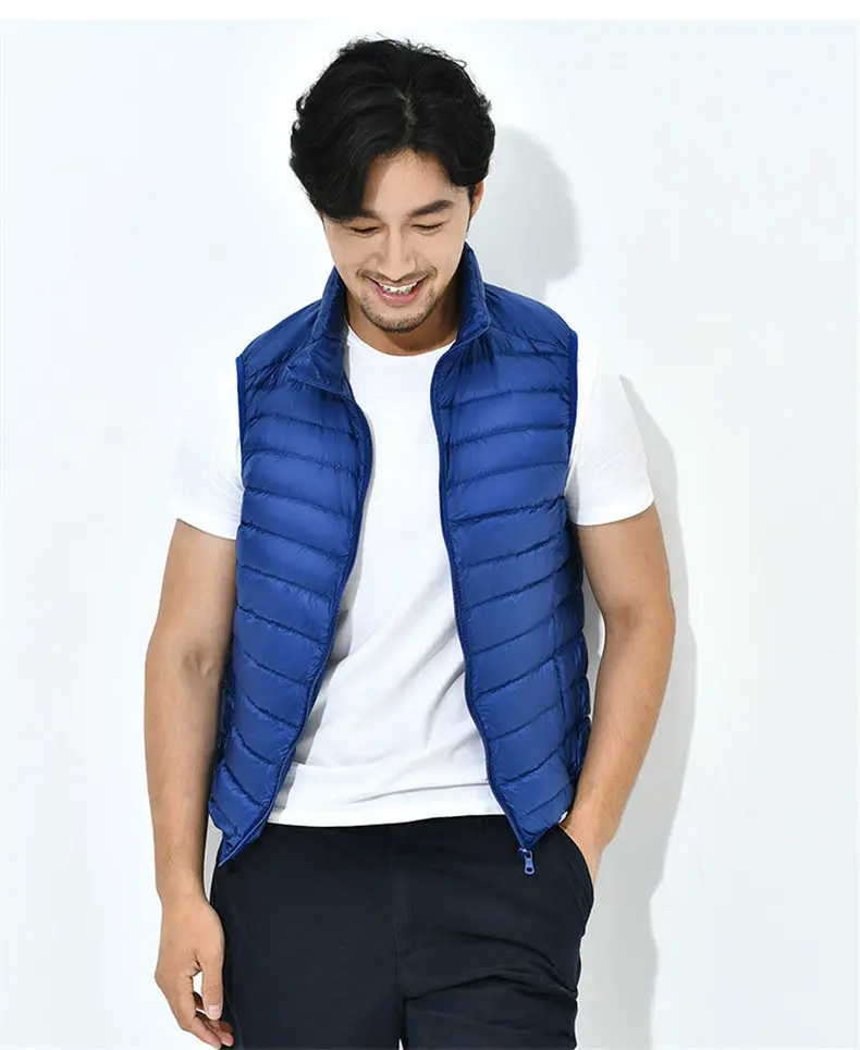 8Colors Winter Autumn 90% White Duck Down Vest Men Keep Warm Male parka Sleeveless Coat Man Muls Brand Cothing Feather Outwear-06