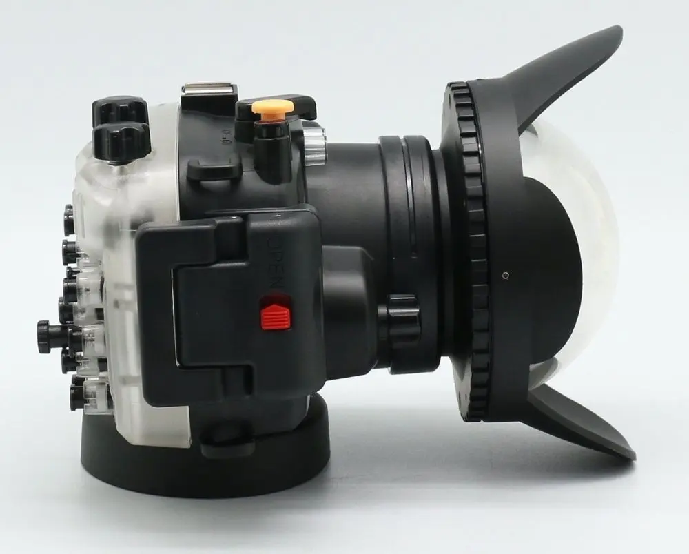 

In Stock! Meikon Underwater waterproof Camera Housing Diving Case for Sony A5000 + Fisheye Wide Angle LensDome Port (67mm Round)