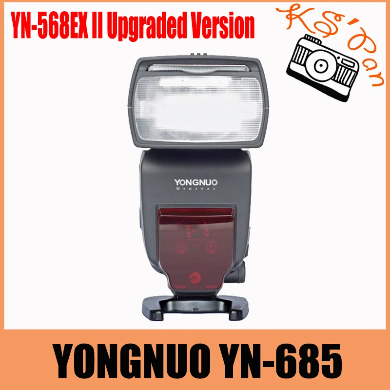 Светодиодная лампа для видеосъемки YONGNUO YN685 YN-685 Беспроводной HSS ttl Вспышка Speedlite со встроенным приемником работали с YN622C YN560 YN560-TX RF605 RF603II