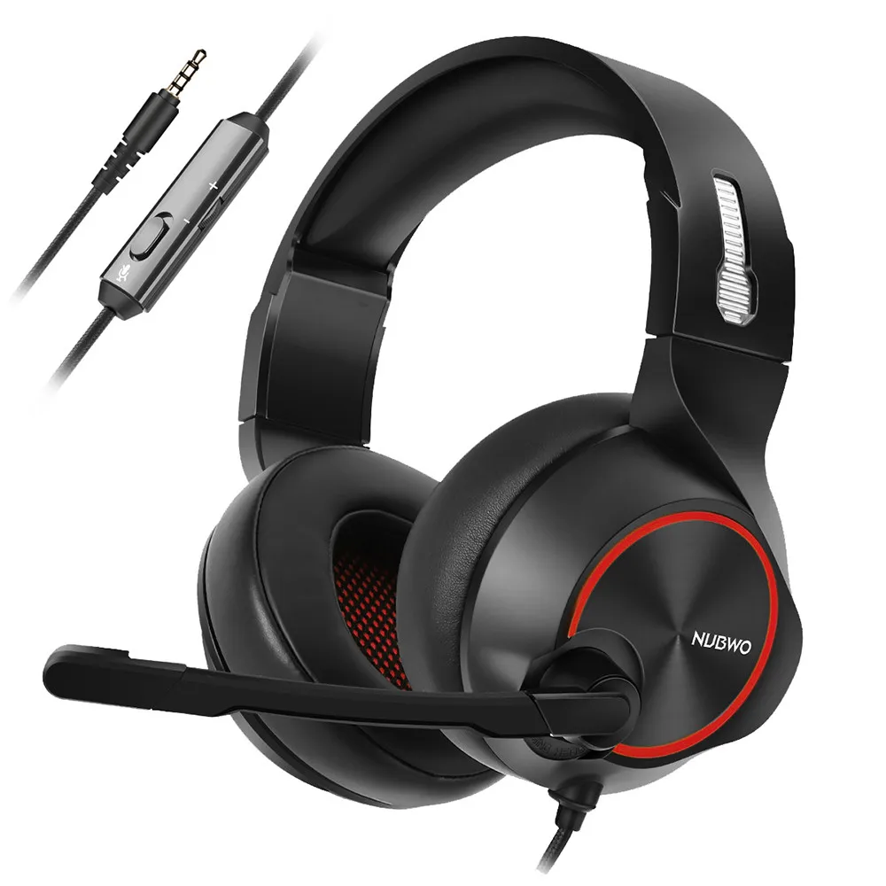 Portable NUBWO N11 Gaming Music Wired Headset With Glaring Stable LED