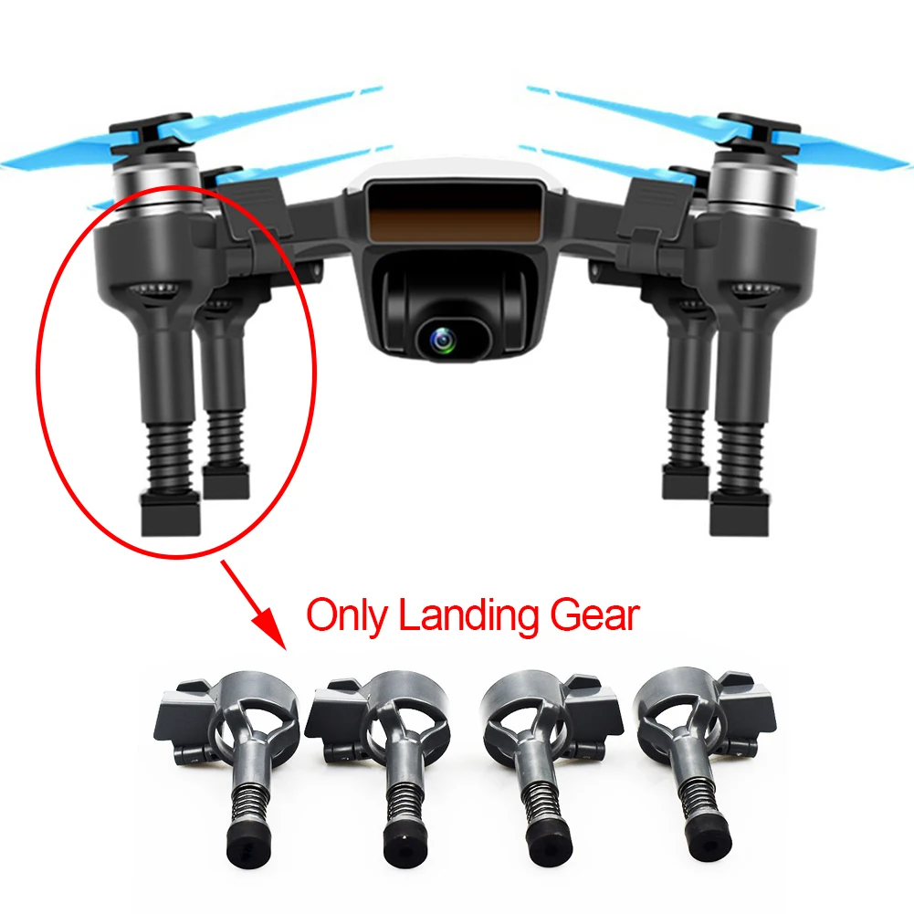 

4Pcs Extended Bracket Spring Damping Drone Accessories Left Parts Replacements Protective Landing Gear Heightened For DJI Spark