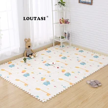 Loutasi EVA 16 шт./упак. 4 шт./упак. детский игровой коврик окружающей среды мультфильм коврик из пены с эффектом Детский Мат для ползания, коврик для детских игр