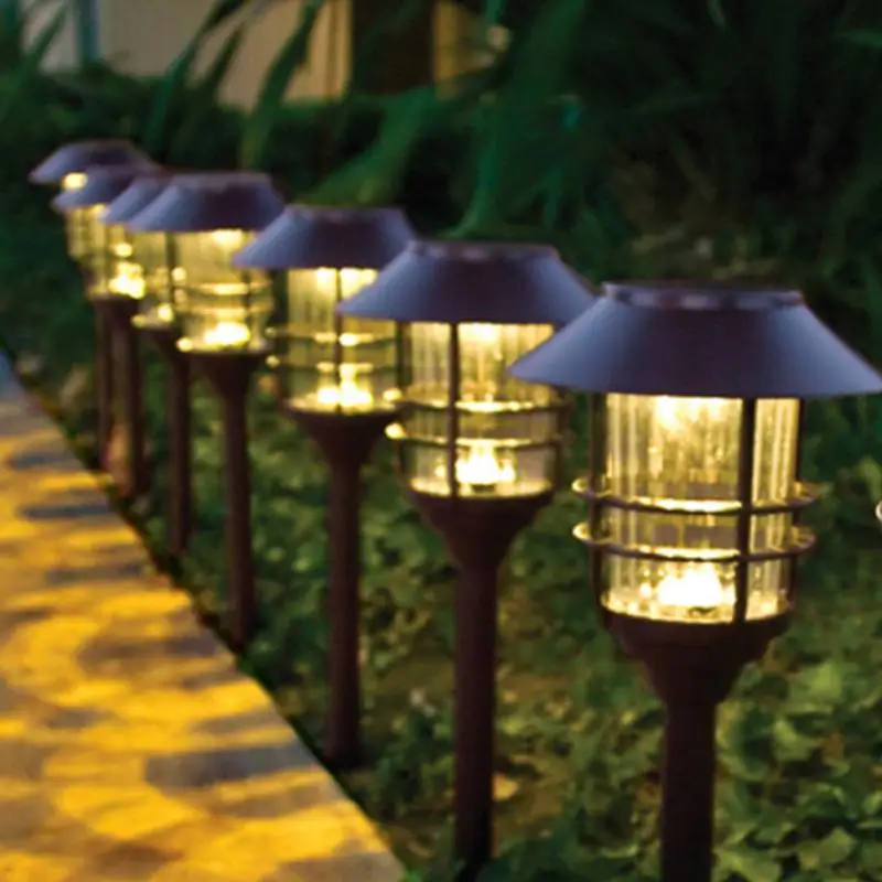 

2pcs Stainless Steel Solar underground light Sensor Solar Lawn Light For Garden Decoration Solar Power Outdoor Lantern lamp