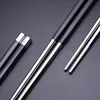 BalleenShiny Stainless Steel Long Chopsticks Anti-slip Kitchen Tableware for Rice Sushi Beef Exquisite Hotel Restaurant Tools ► Photo 3/6