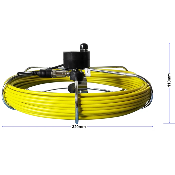 23 мм камера головка 7 дюймов монитор водопровод Инспекционная камера система с 20 м Стекловолоконный кабель бороскоп эндоскоп