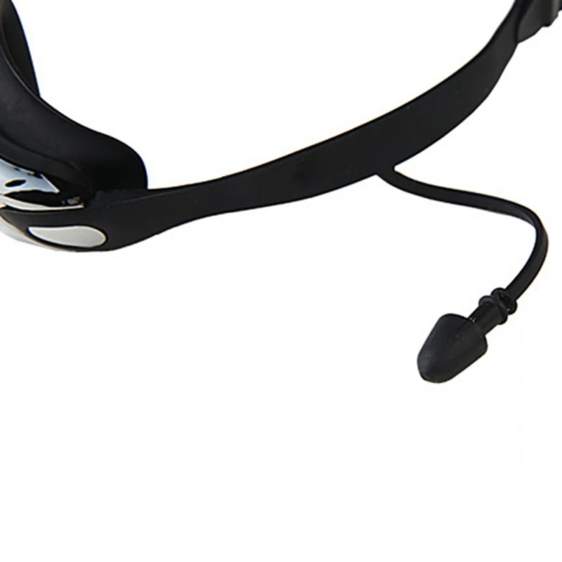 Уличные водные спортивные водонепроницаемые противотуманные плавательные очки в большой оправе с силиконовые затычки для ушей очки для плавания