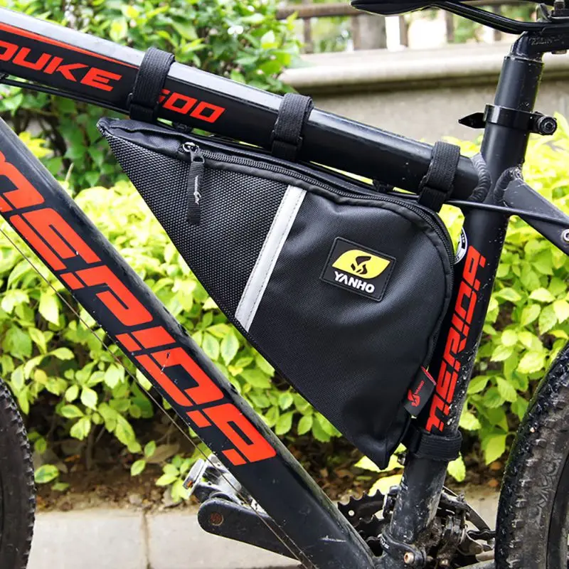 Outdoor Cycle Frame Bags Bikes Luggage Storage Bicycle Front Tube Triangle Pouch