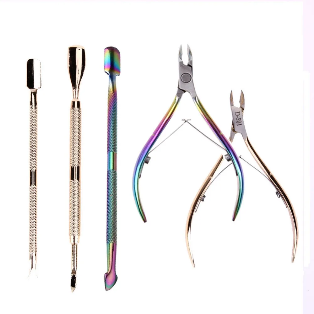 

3Pcs Toe Finger Cuticle Nipper Nail Clipper Cutter Plier Dead Skin Cuticle Remover Nail Scissor Pusher Manicure Tool