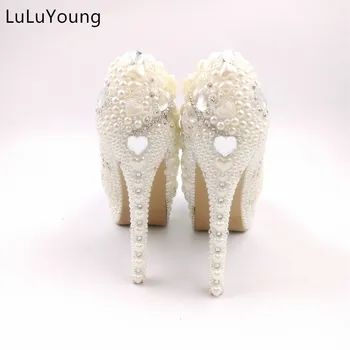 

women's high heels wedding shoes pumps female rhinestone married wedding shoes sy-2396