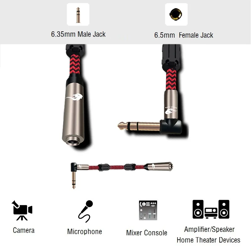 Stereo 1 4 TRS Male to Female 6 35mm Jack Audio Extension Cable For KTV Mixer Console Amplifier Headphone Mic 1m 2m 3m 5m