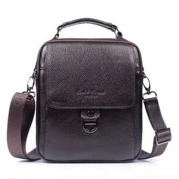 

High Quality Genuine Leather Cowhide HandBag Single Shoulder Messenger Crossbody Bags Real Cowhide Purse Male Tote Hand Bag